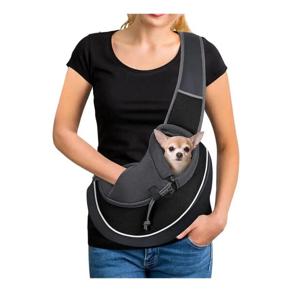 Comfortable and Breathable Mesh Pet Satchel Carrier for Small to Medium Dogs and Cats