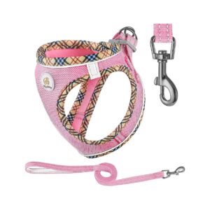 Comfortable and Breathable Puppy Harness for Small Dogs with Reflective Accents