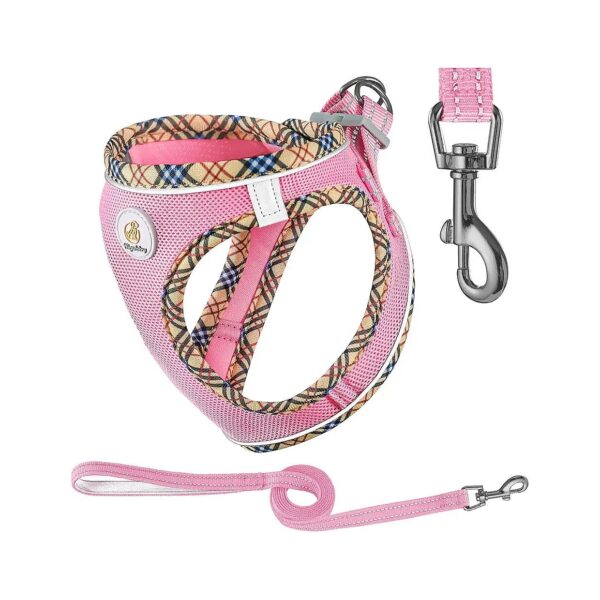 Comfortable and Breathable Puppy Harness for Small Dogs with Reflective Accents