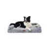 Comfortable and Durable Dog Bed with Water Resistant Lining and Machine Washable Cover