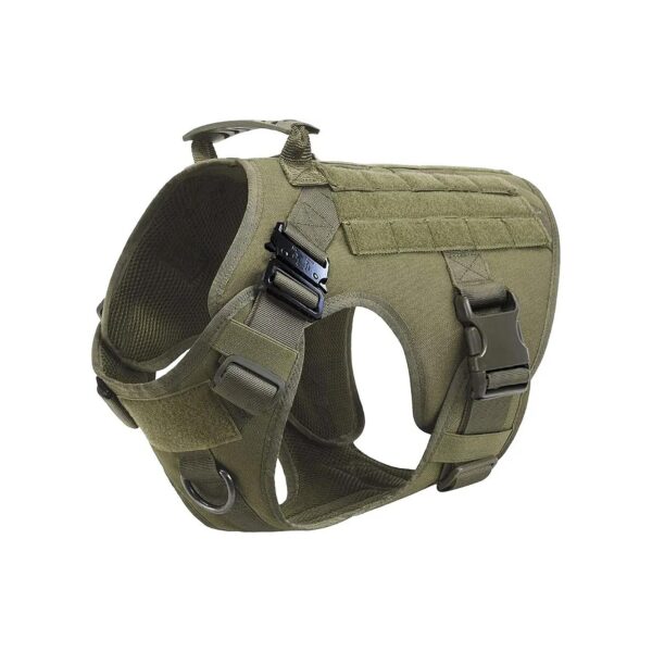 Comfortable and Durable Tactical Dog Harness for Outdoor Activities Army Green Medium