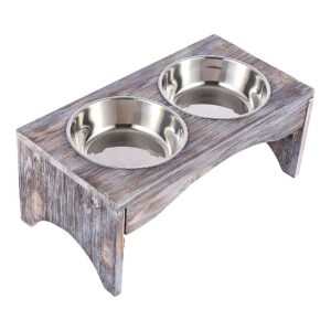 Comfortable and Easy Feeding for Medium and Large Dogs with Elevated Food and Water Bowls