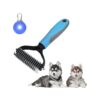 Comfortable and Effective Pet Grooming Rake for Long or Medium Haired Cats and Dogs