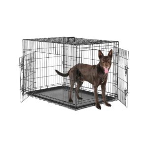 Comfortable and Secure Dog Crate with Divider Panel and Breathable Design