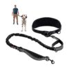 Comfortable and Secure Dog Leash for Large Pets up to 125 Pounds with Heavy Duty Bungee