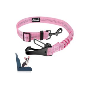 Comfortable and Secure Dog Travel with Adjustable Dog Seat Belt Leashes