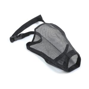 Comfortable and Strong Black Mesh Muzzle for Rottweiler Size 5 26x18cm