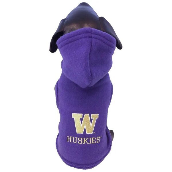 Comfortable and Stylish Washington Huskies Dog Polar Fleece Hooded Jacket for Winter