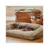 Comfortable and Supportive Polyester Bolster Dog Bed for Small to Medium Size Breeds