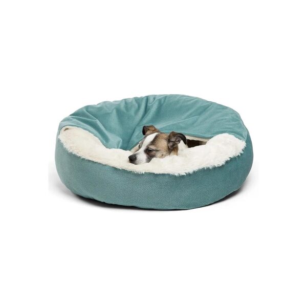 Comforting Pet Blanket with Attached Hood for Cozy Sleep