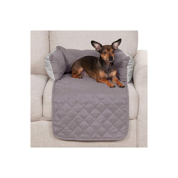 Comforting Seat Cover with Bolsters for Small Pets and Furniture