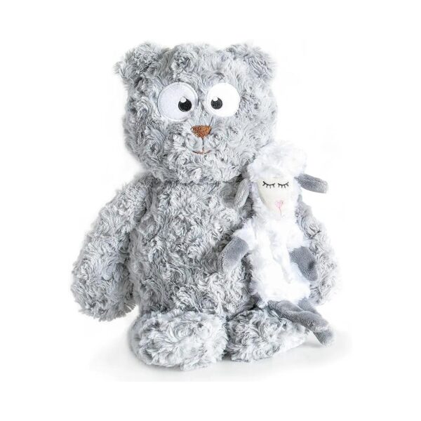 Comforting Soft Plush Toys for Dogs - Large Teddy Bear and Unstuffed Lamb Dog Toy