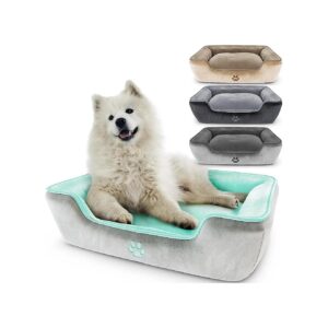 Comfy Large and Medium Dog Bed 35x27x5 with Removable Cover and Internal Waterproof Bag