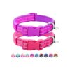 Comfy Neoprene Dog Collars for Small Dogs with ID Tag Ring Adjustable Design