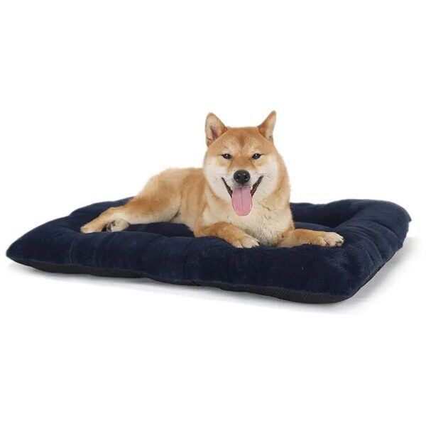 Comfy Orthopedic Dog Crate Pad Dark Blue 36 Inch for Medium Sized Dogs Indoor Use