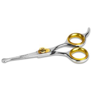 Compact 5 Inch Pet Grooming Scissors with Durable 440c Stainless Steel Construction