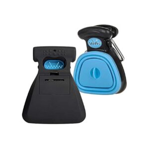 Compact Blue Plastic Disposable Pooper Scooper for Small Pets Travel Cleanups