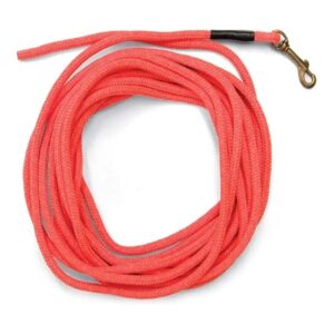 Compact Design Orange Check Cord for Dog Training - 30 Feet Long