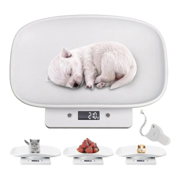 Compact Digital Pet Scale for Weighing Puppies, Kittens, and Small Dogs