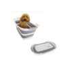 Compact Dog Bathtub with Hair Filter and Portable Design for Easy Storage and Travel