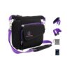 Compact Dog Treat Bag with Charcoal Odour Bag Purple Adjustable Waist Belt Shoulder Strap