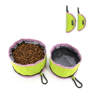 Compact Foldable Dog Bowls with Large Capacity for Small Breeds and Cats