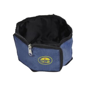 Compact Folding Pet Bowl with Zipper Wallet Design for Easy Travel Storage