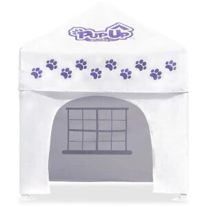 Compact Instant Set Up Canopy Dog House Shelter for Small Breed Dogs