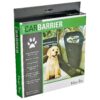 Compact Pet Car Barrier with Storage for Safe Journeying Black