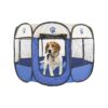 Compact Pet Playpen with Carrying Case for Small Spaces and Pet Owners on-the-go