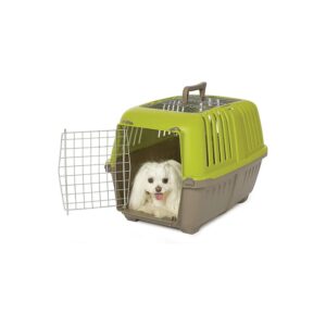 Compact Two-Door Pet Carrier for Short Trips with Easy Assembly and Quality Construction