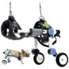 Compact and Adjustable Wheelchair for Small Pets with Paralyzed Hind Limbs