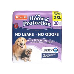 Compact and Convenient Lavender Scented Odor Eliminating Gel Dog Pads