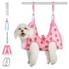 Compact and Convenient Pet Hammock for Cats and Small Dogs with Adjustable Suspenders