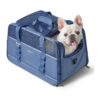 Compact and Foldable Soft Sided Pet Carrier for Small Pets Up to 25 Lbs in Blue