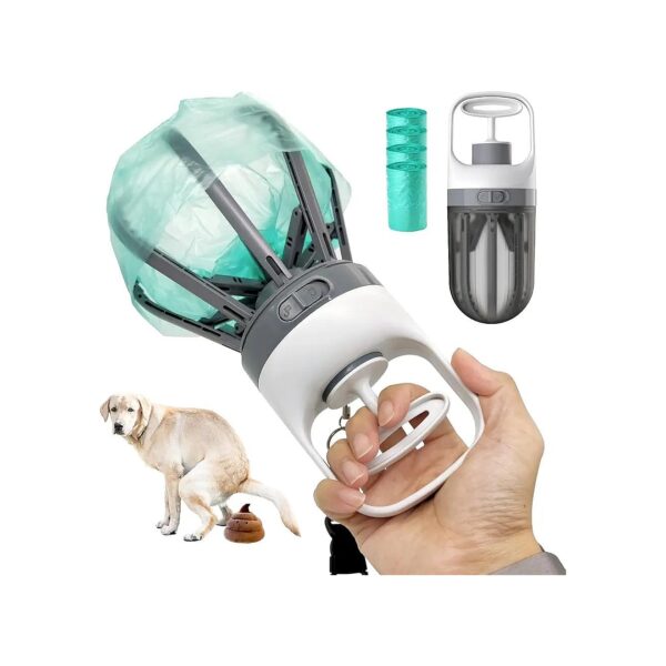 Compact and Lightweight Poop Scooper for Small Medium Large Dogs with Odor-Proof Storage