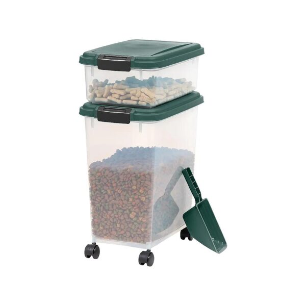 Compact and Spacious Airtight Dog Food Storage Combo