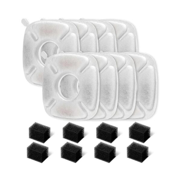 Compatible Replacement Filters and Pre-Filter Sponges for Pet Water Fountains