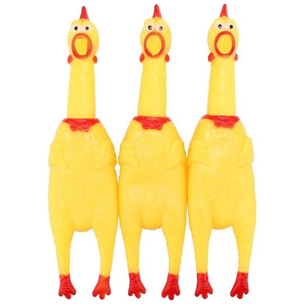 Complete 3 Pack of Rubber Chicken Dog Toys for Long-Lasting Play