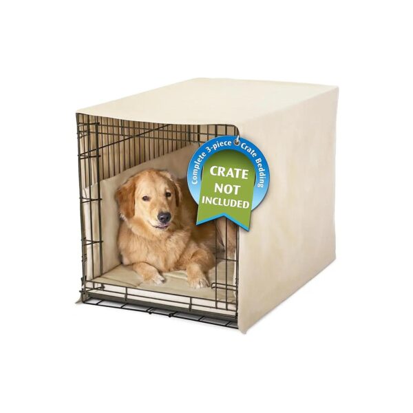 Complete 3 Piece Dog Crate Bedding Set for Your Dog