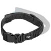 Complete Control Black Large Nylon Dog Collar with Magnetic Traffic Leash