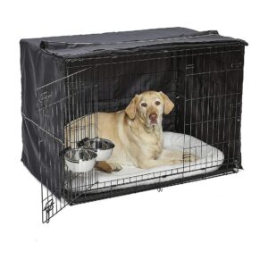 Complete Dog Crate Starter Kit for Large Breeds with Adult Weight 71-90 Pounds