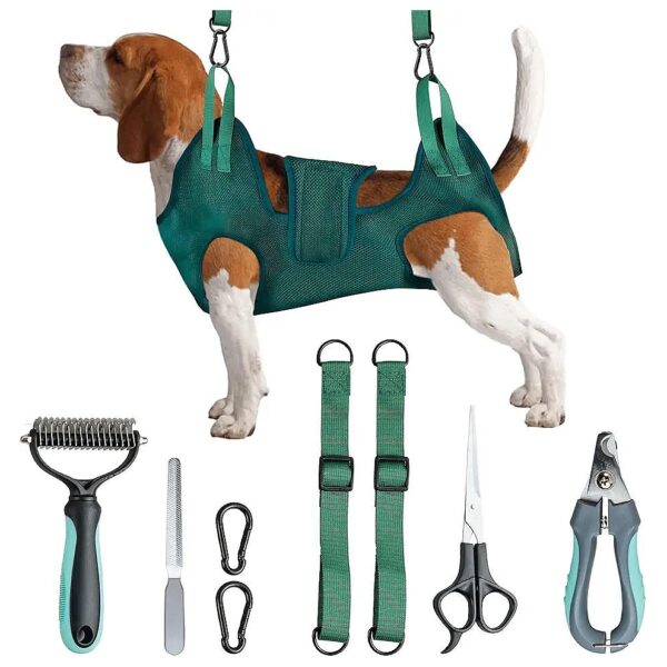 Complete Dog Grooming Kit for Large Dogs Including Dog Nail Clippers and Dematting Comb