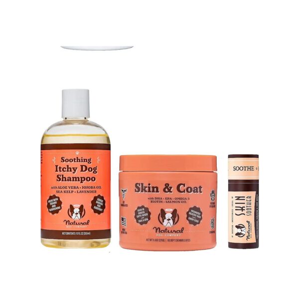 Complete Dog Skincare Kit with Anti-Itch Shampoo and Skin Soother Balm