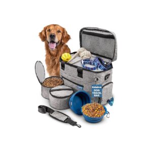 Complete Dog Travel Bag for Road Trips and Camping