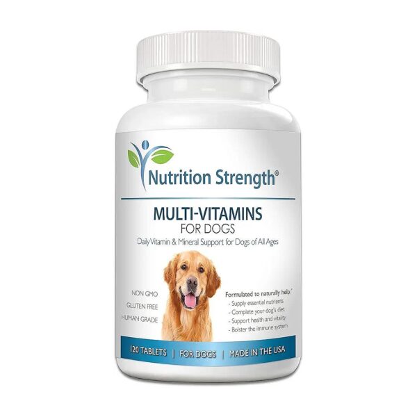 Complete Dog Vitamins with 120 Chewable Tablets for Every Pet