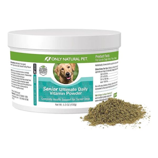 Complete Holistic Health Support for Senior Dogs with Canine Vitamin Supplement