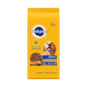 Complete Nutrition Dry Food with Whole Grains and Antioxidants for Senior and Adult Dogs