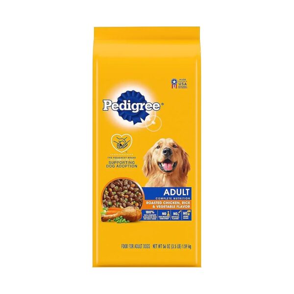 Complete Nutrition Dry Food with Whole Grains and Antioxidants for Senior and Adult Dogs