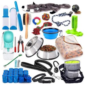 Complete Puppy Starter Kit with 39 Essential Items for Small and Medium Breed Dogs